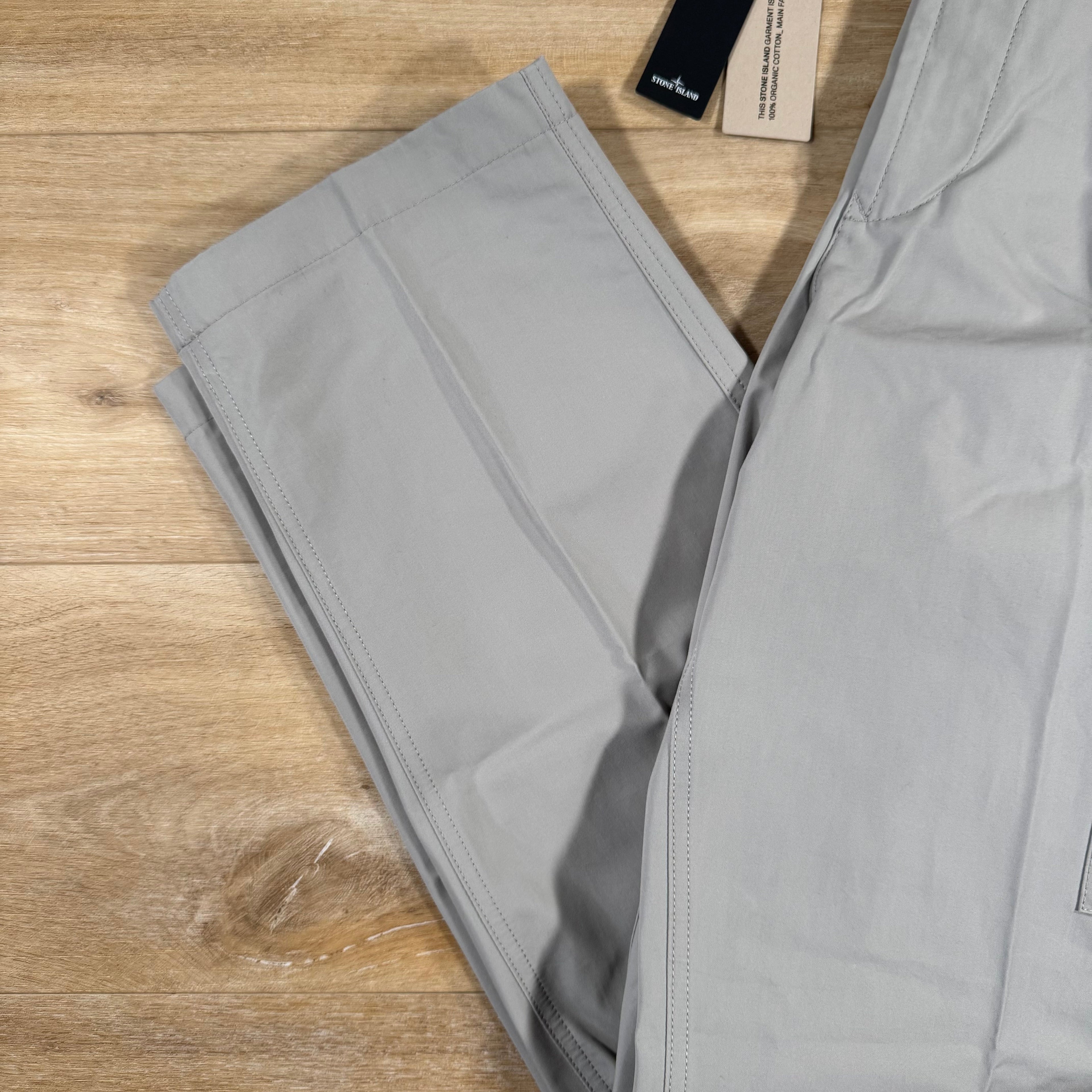 Stone Island Weatherproof Ghost Cargo Trousers in Dust Grey