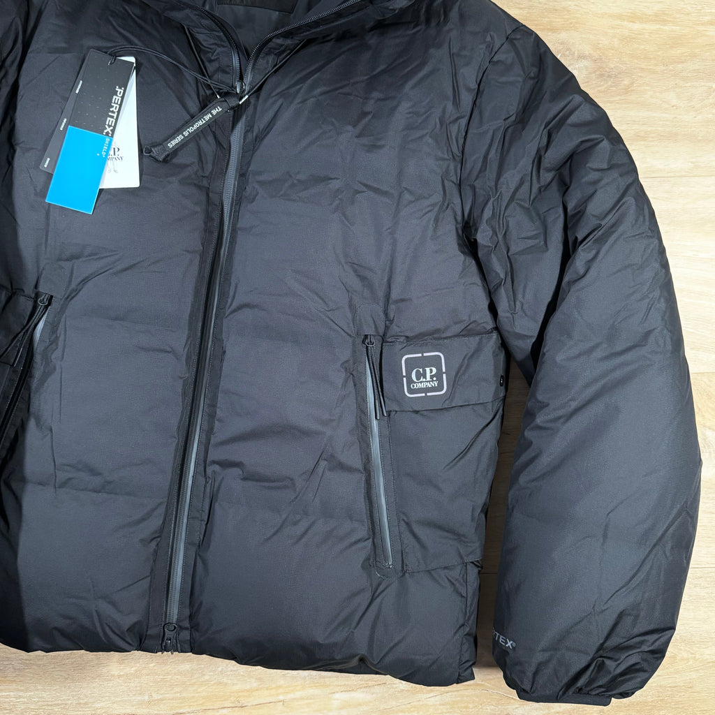 CP Company Metropolis Pertex Down Jacket in Black
