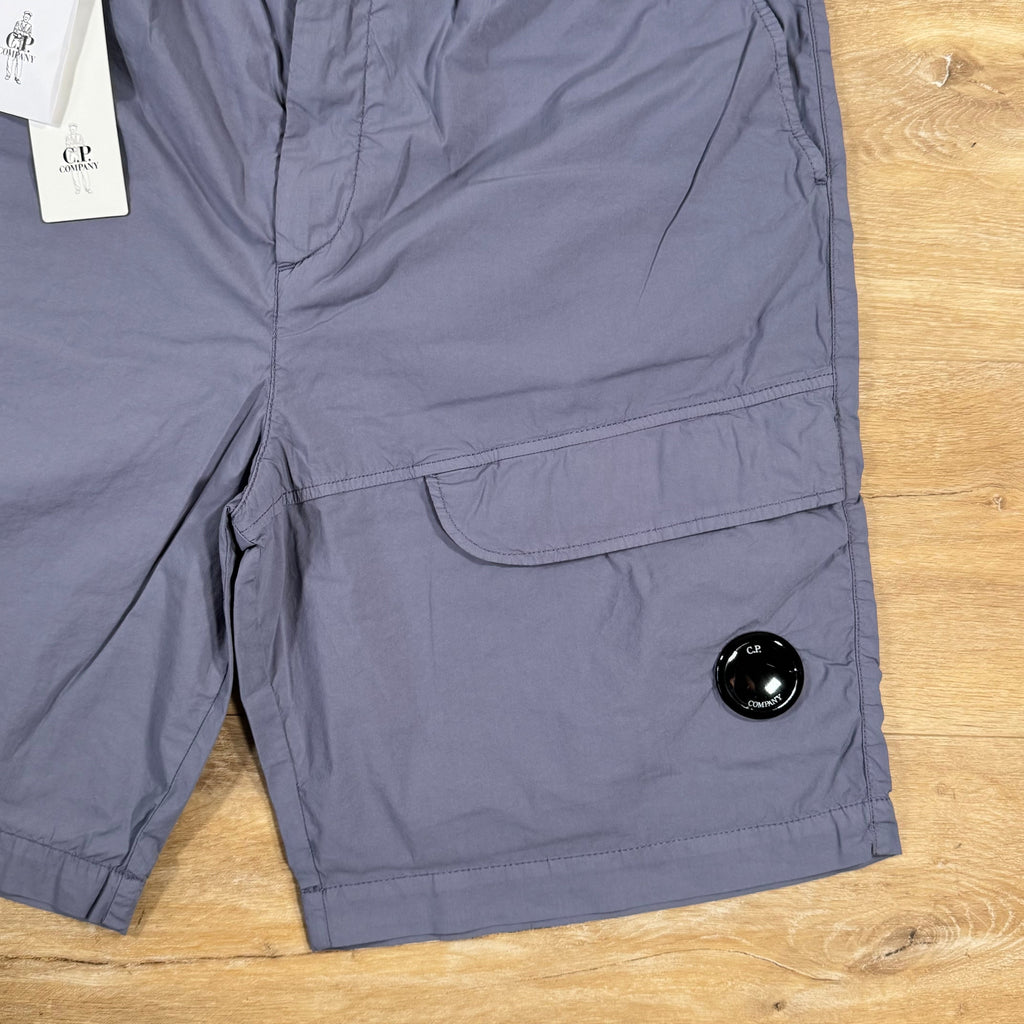 CP Company 50 Fili Stretch Cargo Shorts in Lavender Violet