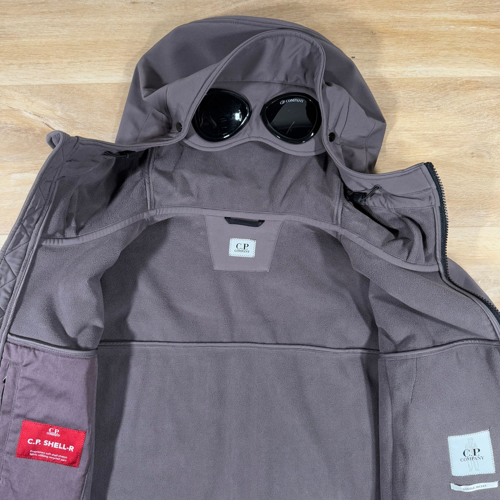 CP Company Shell-R Goggle Jacket in Violet