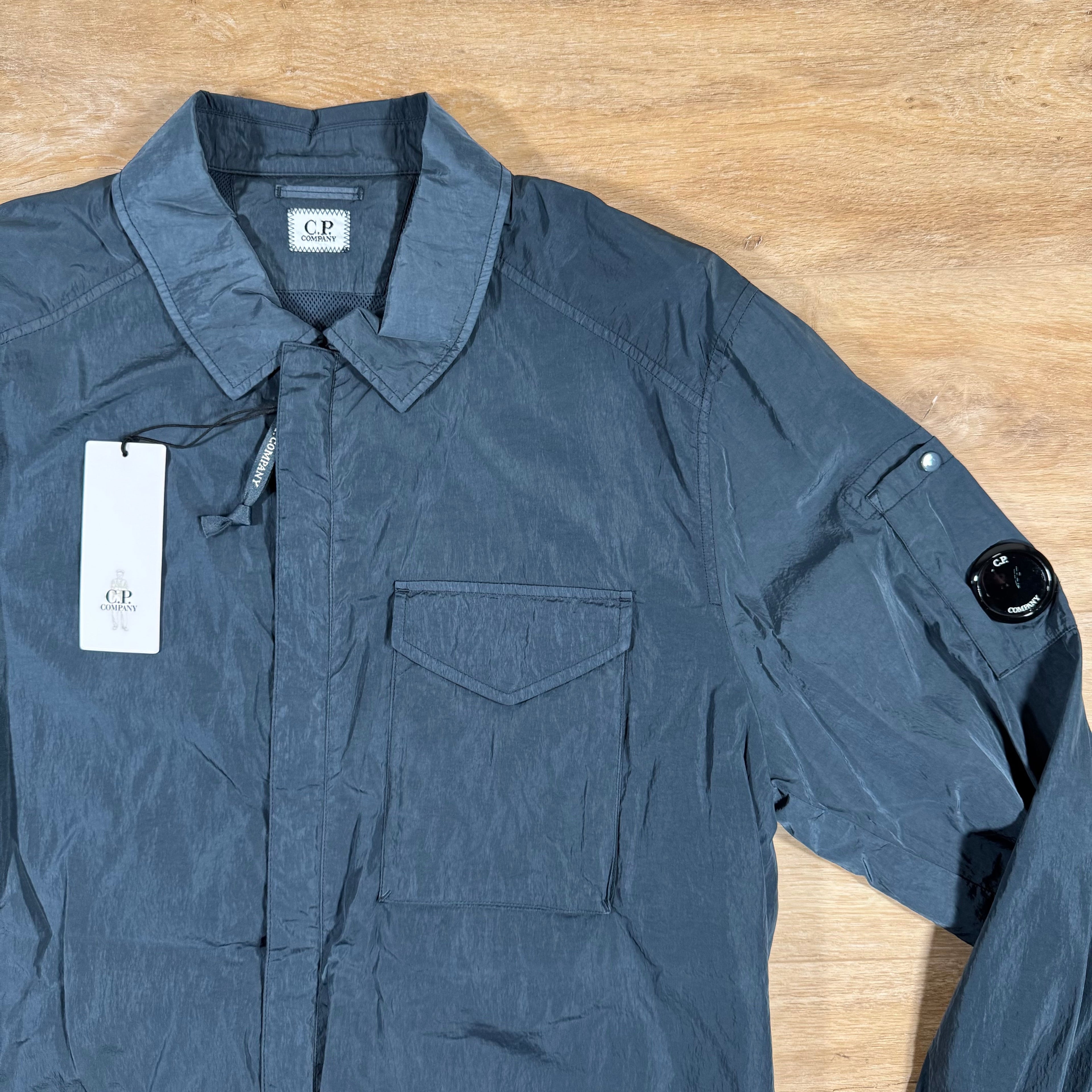 CP Company Chrome-R Lens Overshirt in India Ink