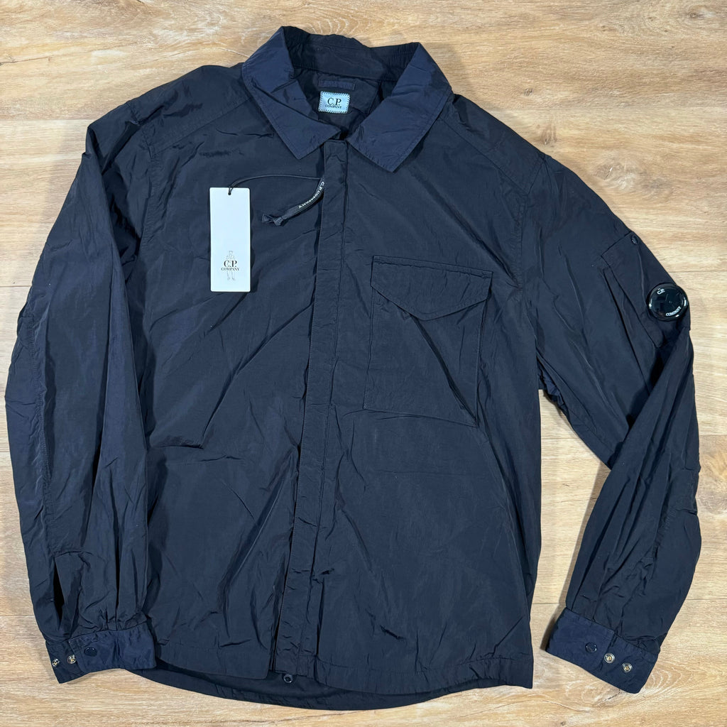 CP Company Chrome-R Lens Overshirt in Navy