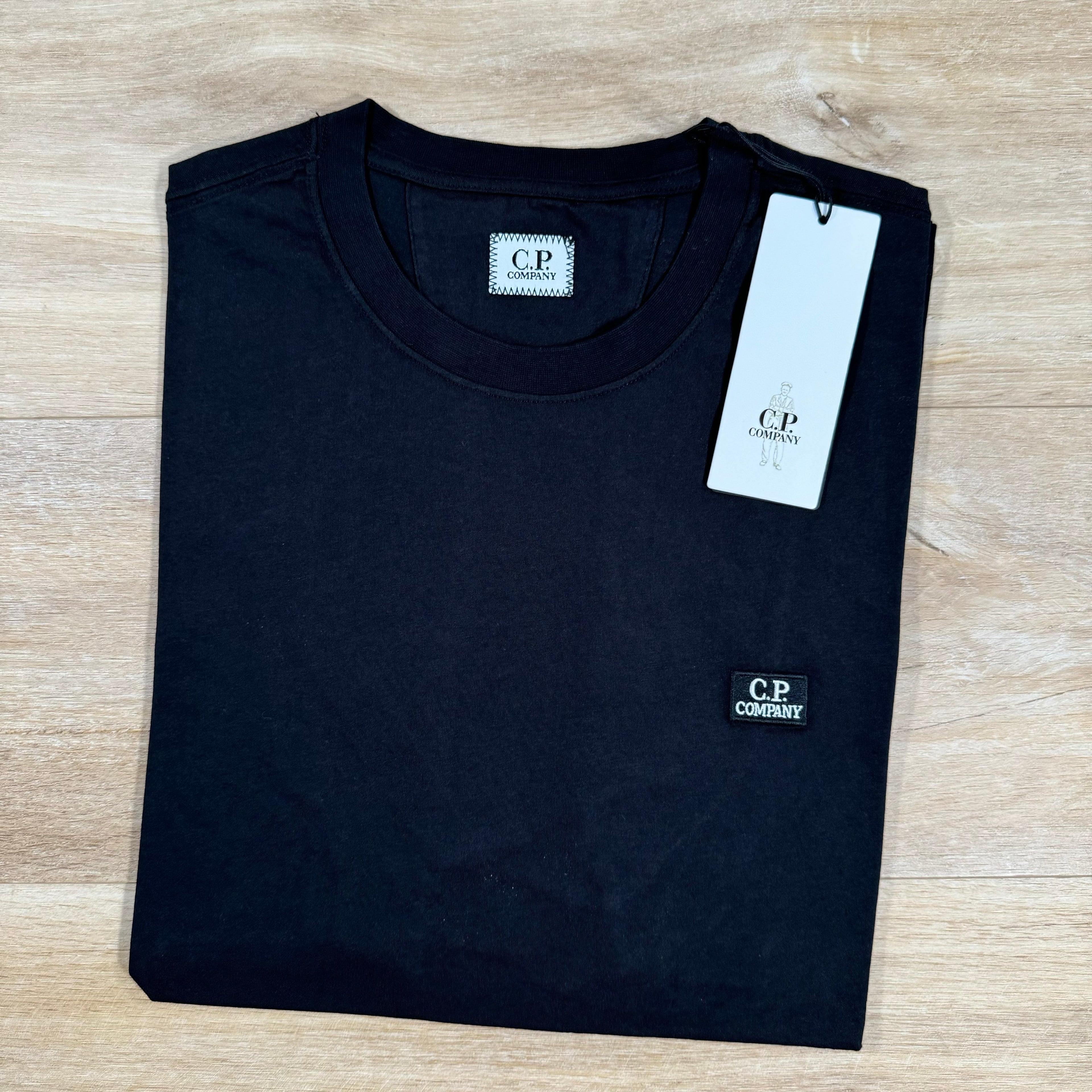 CP Company Logo Patch T-Shirt in Black
