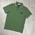Stone Island Patch Polo Shirt - Olive Green