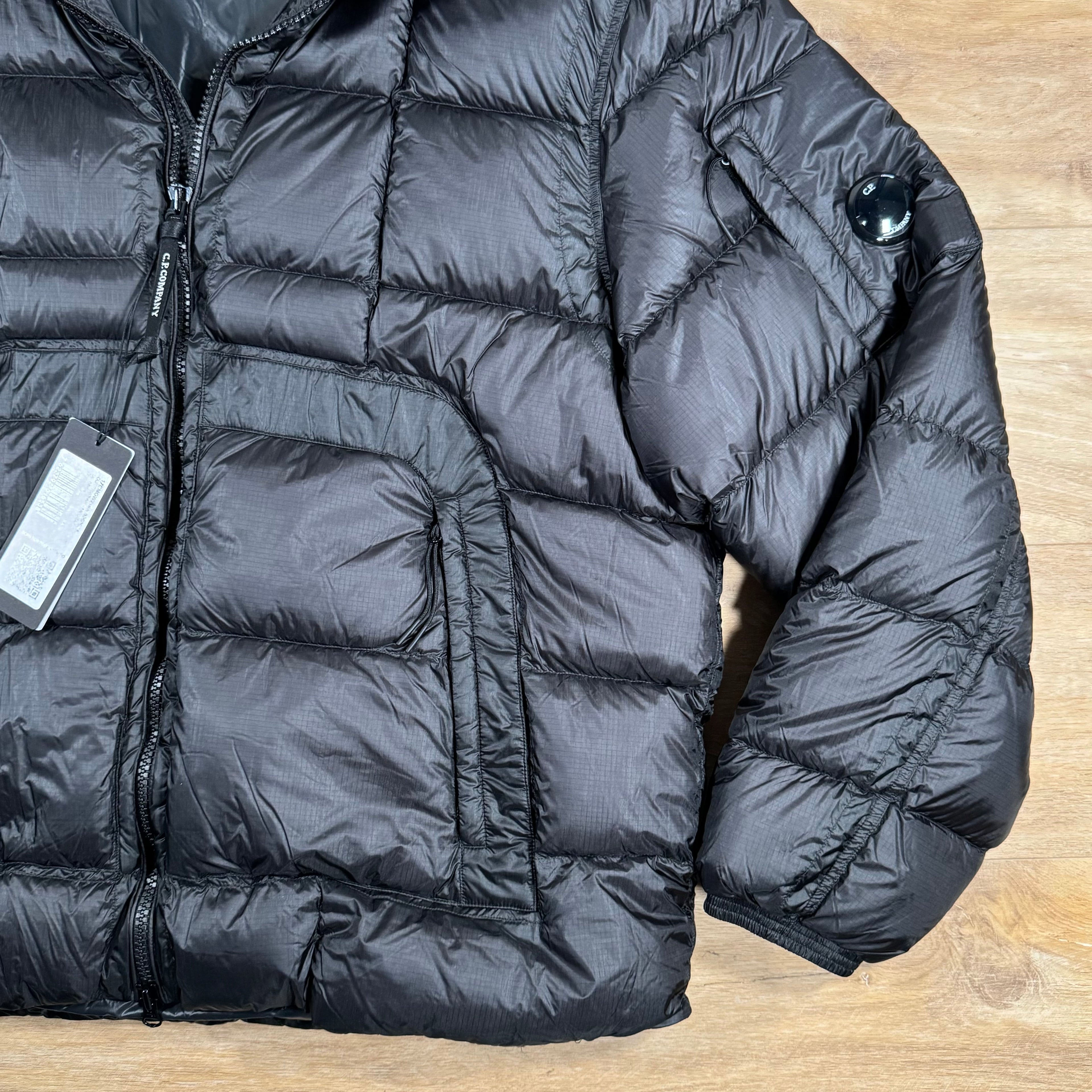 CP Company Short Down Lens Jacket in Black