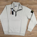 Stone Island Organic Cotton Half-Zip Sweatshirt in Sand