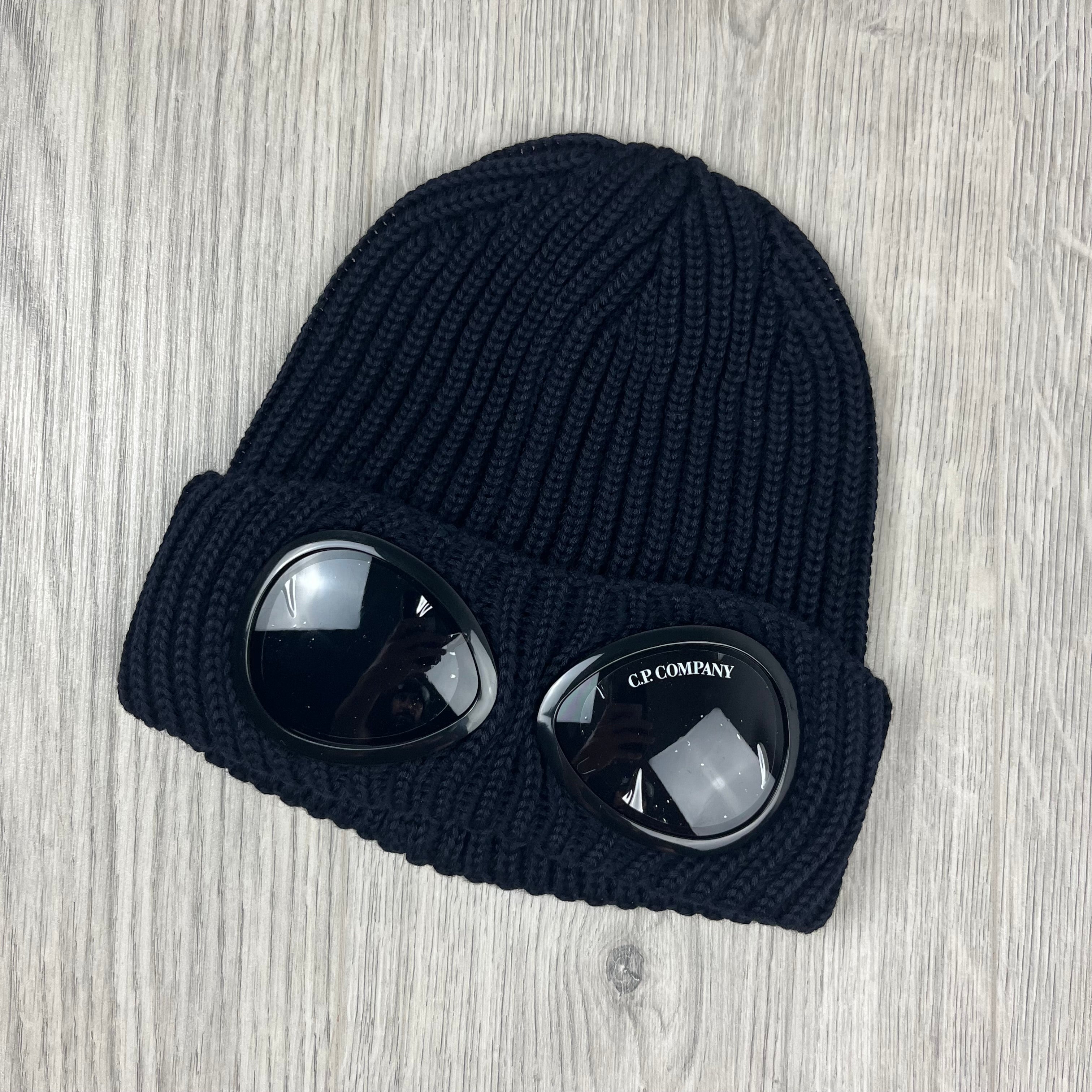 CP Company Goggle Beanie - Navy