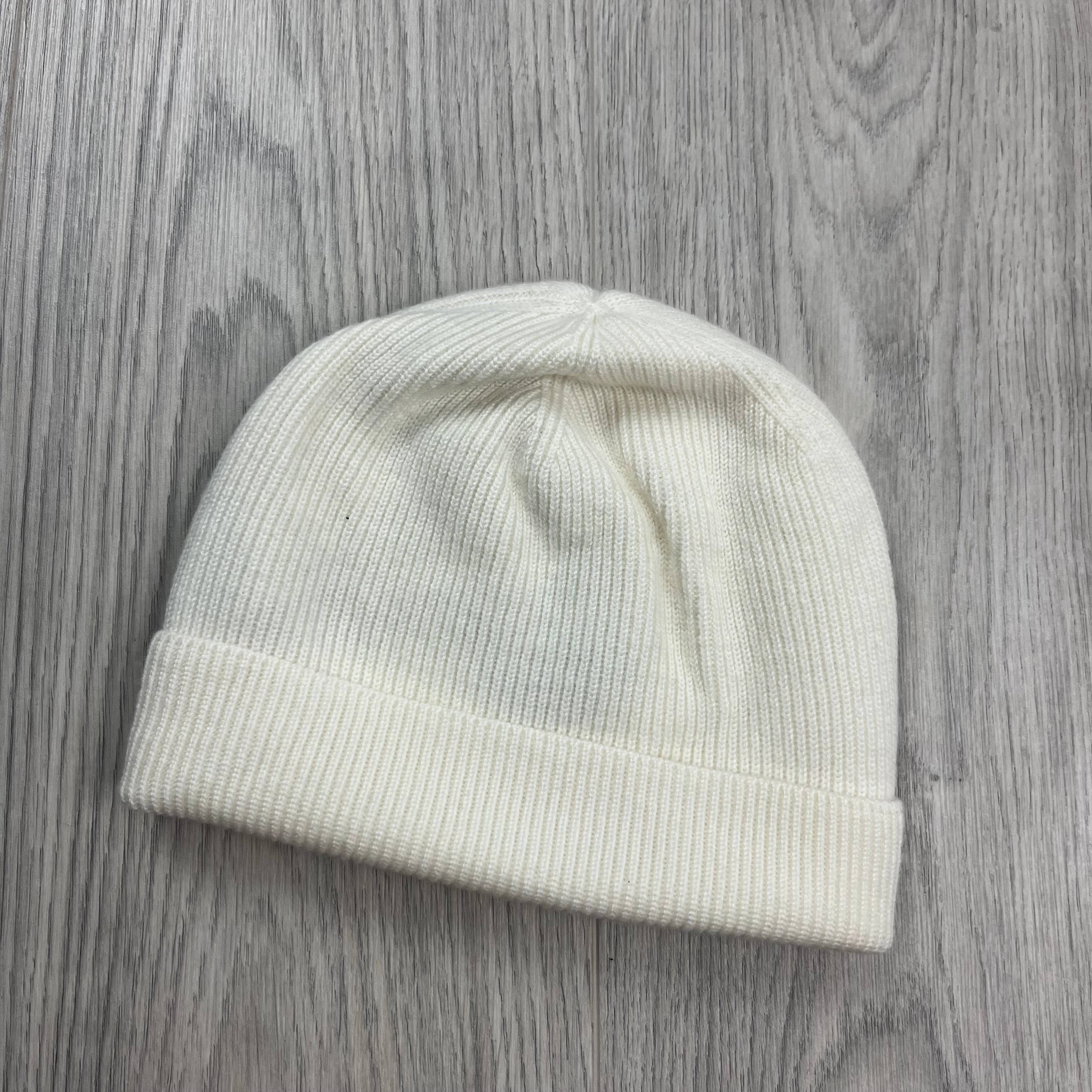 CP Company Patch Beanie - White