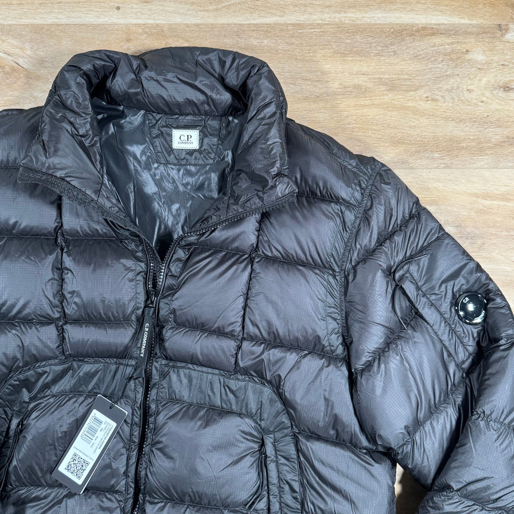 CP Company Short Down Lens Jacket in Black