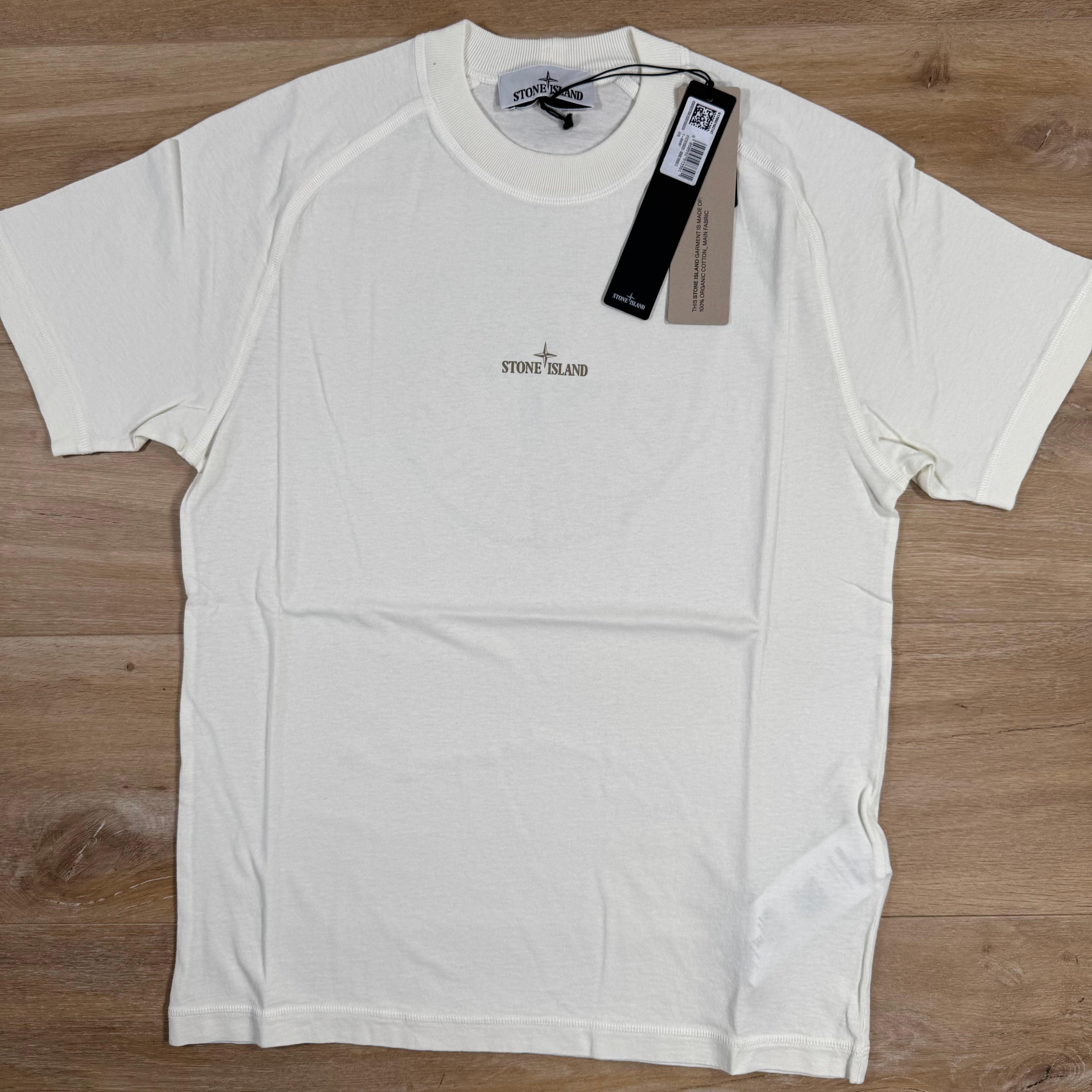 Stone Island Institutional One Print T-Shirt in Ivory