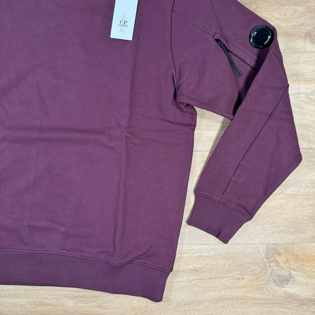 CP Company Diagonal Raised Lens Sweatshirt in Potent Purple