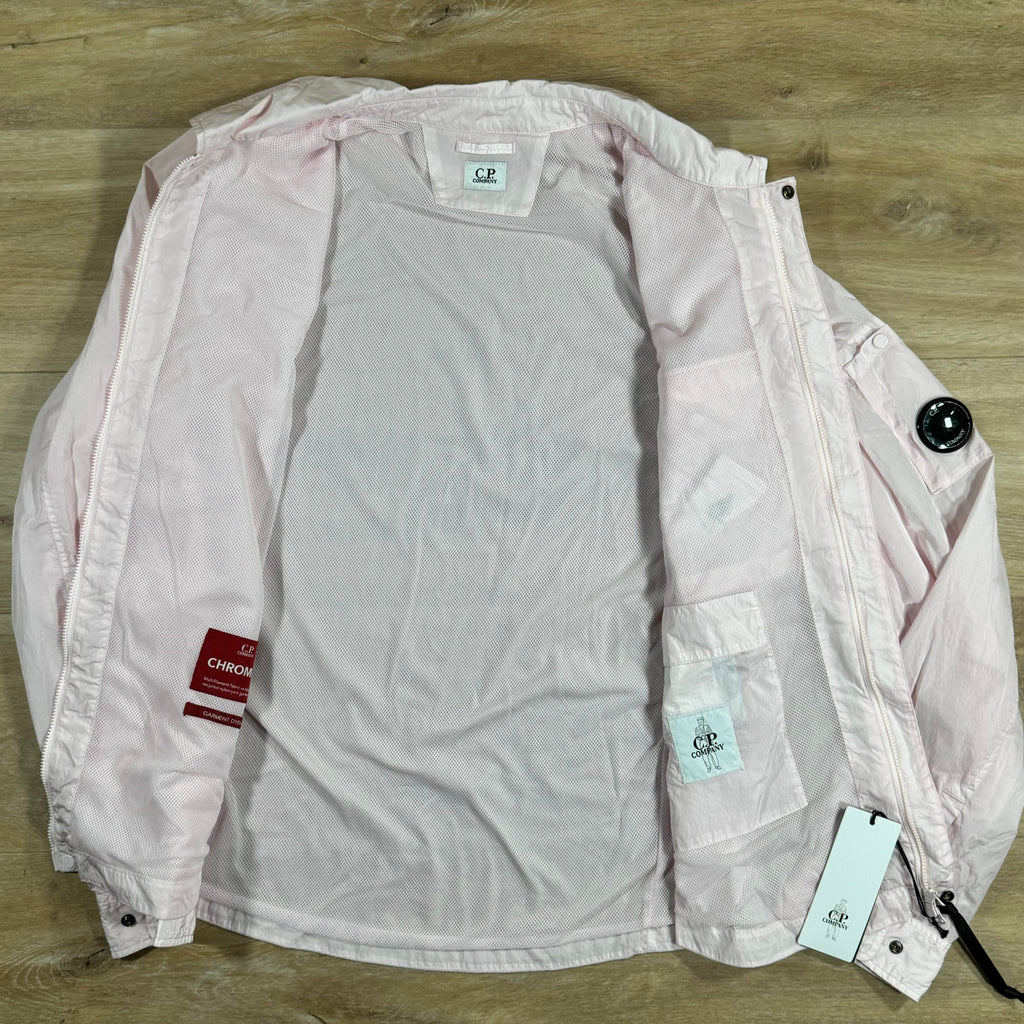 CP Company Chrome Lens Overshirt in Heavenly Pink