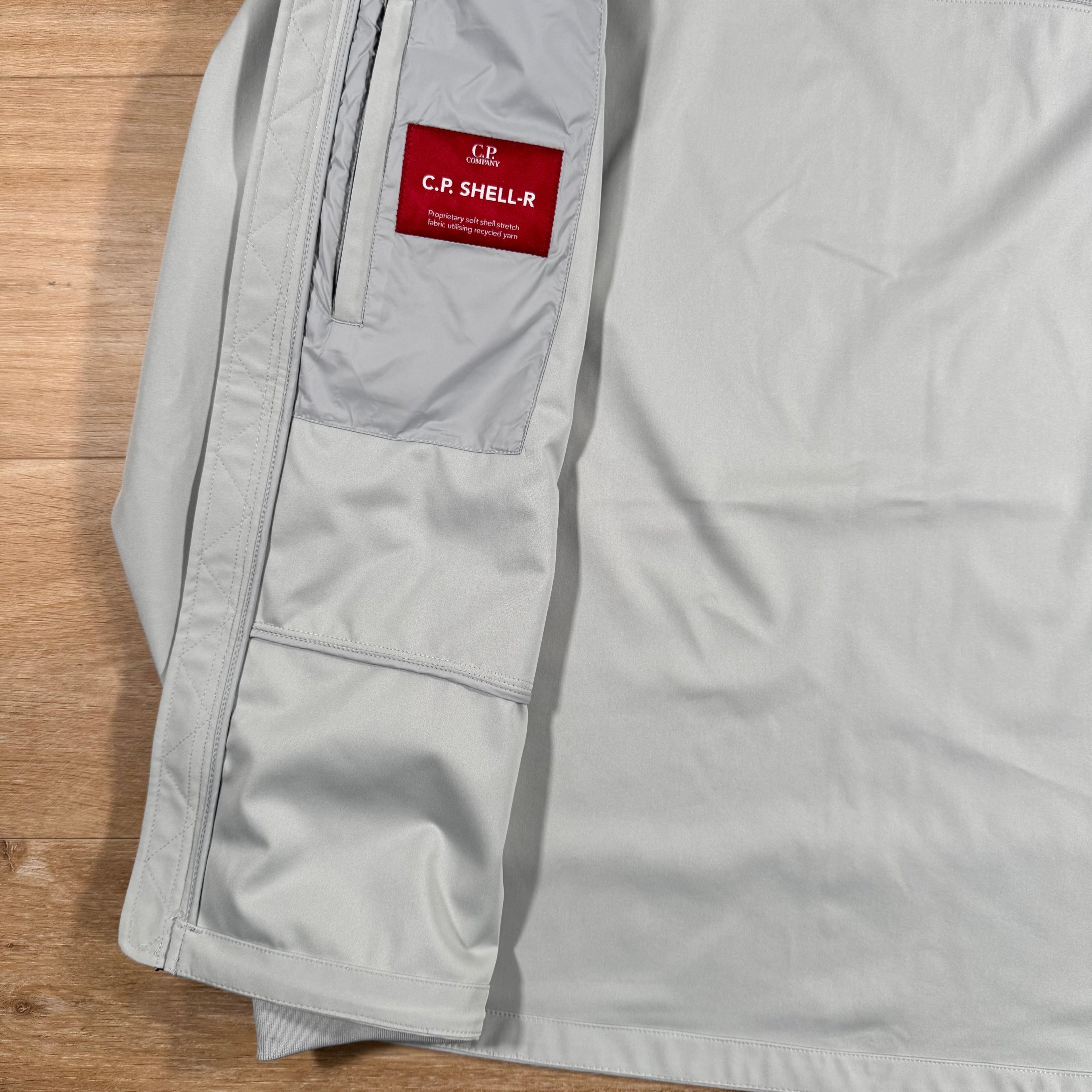 CP Company Shell-R Goggle Jacket in Blue Fox - Grey