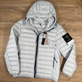 Stone Island Loom Woven Nylon Down-TC Jacket in Sky Blue