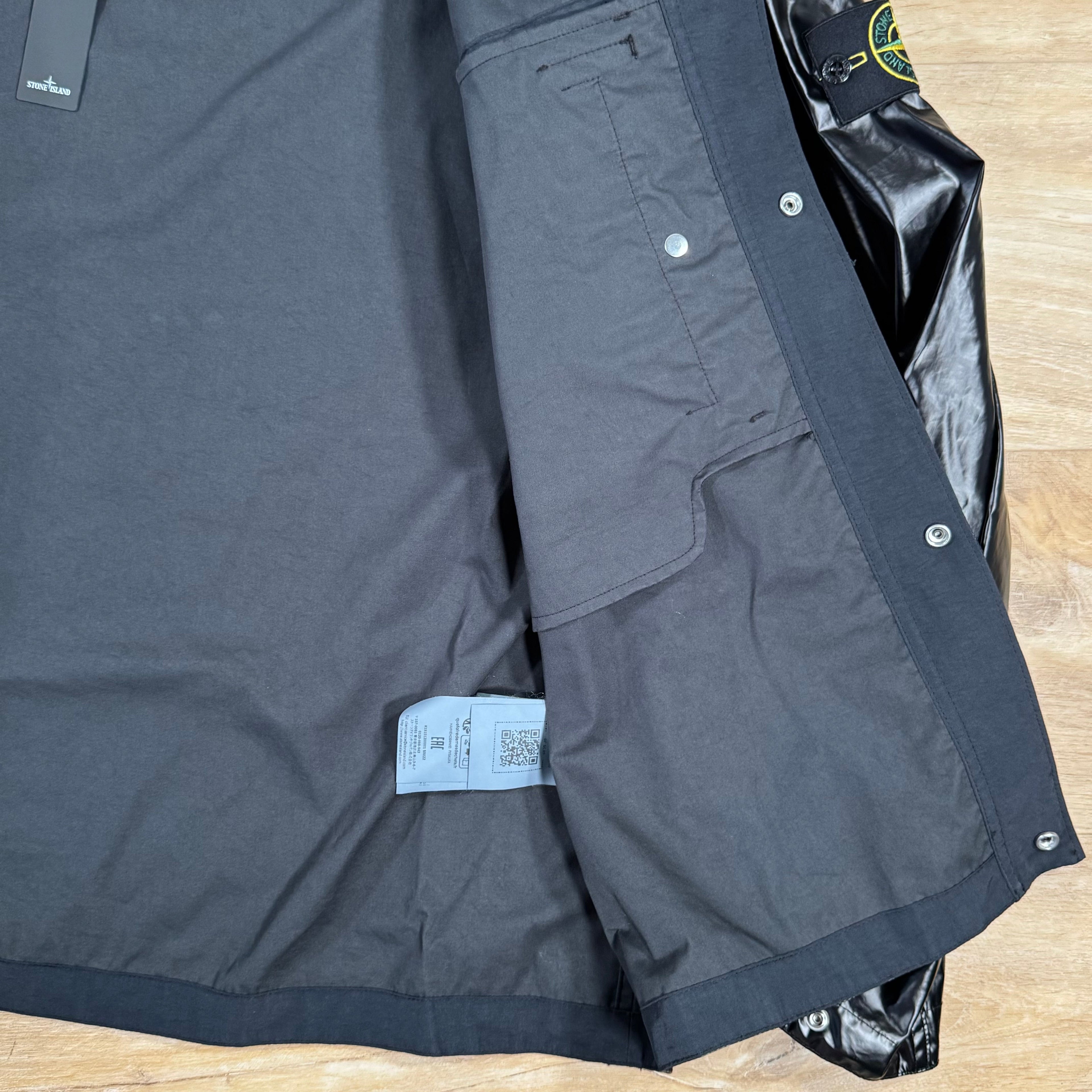 Stone Island Mussola Gomatta-TC Overshirt in Black