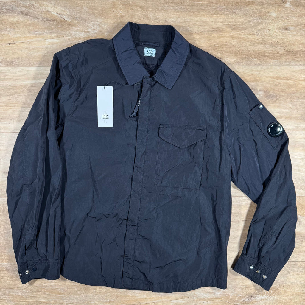 CP Company Chrome-R Lens Overshirt in Navy