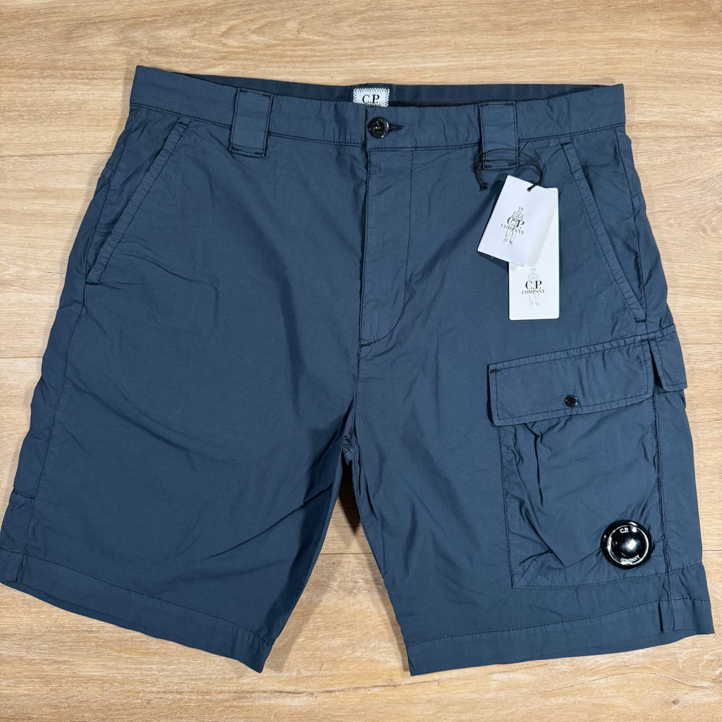 CP Company 50 Fili Stretch Cargo Shorts in India Ink