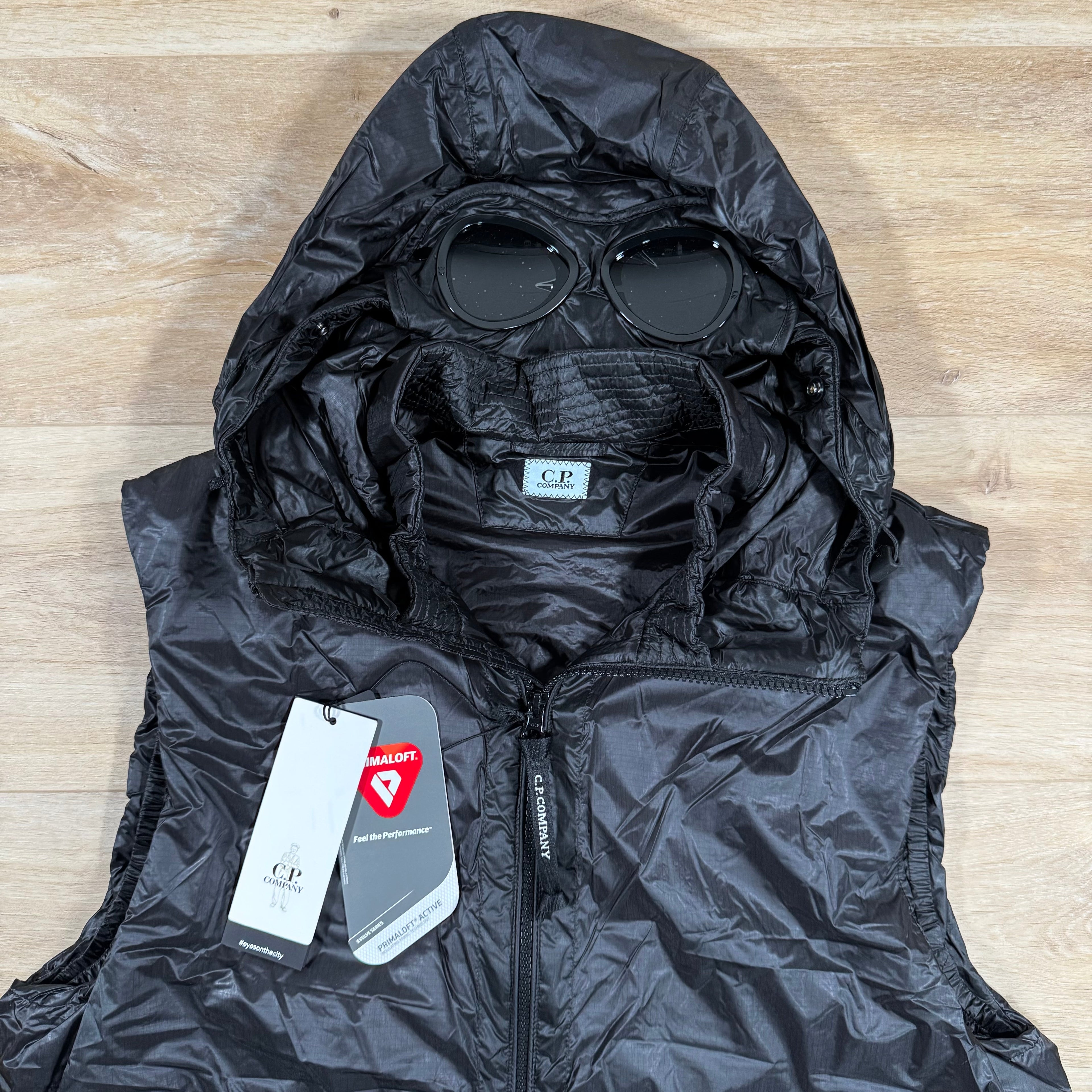 CP Company Nada Shell Goggle Vest in Black