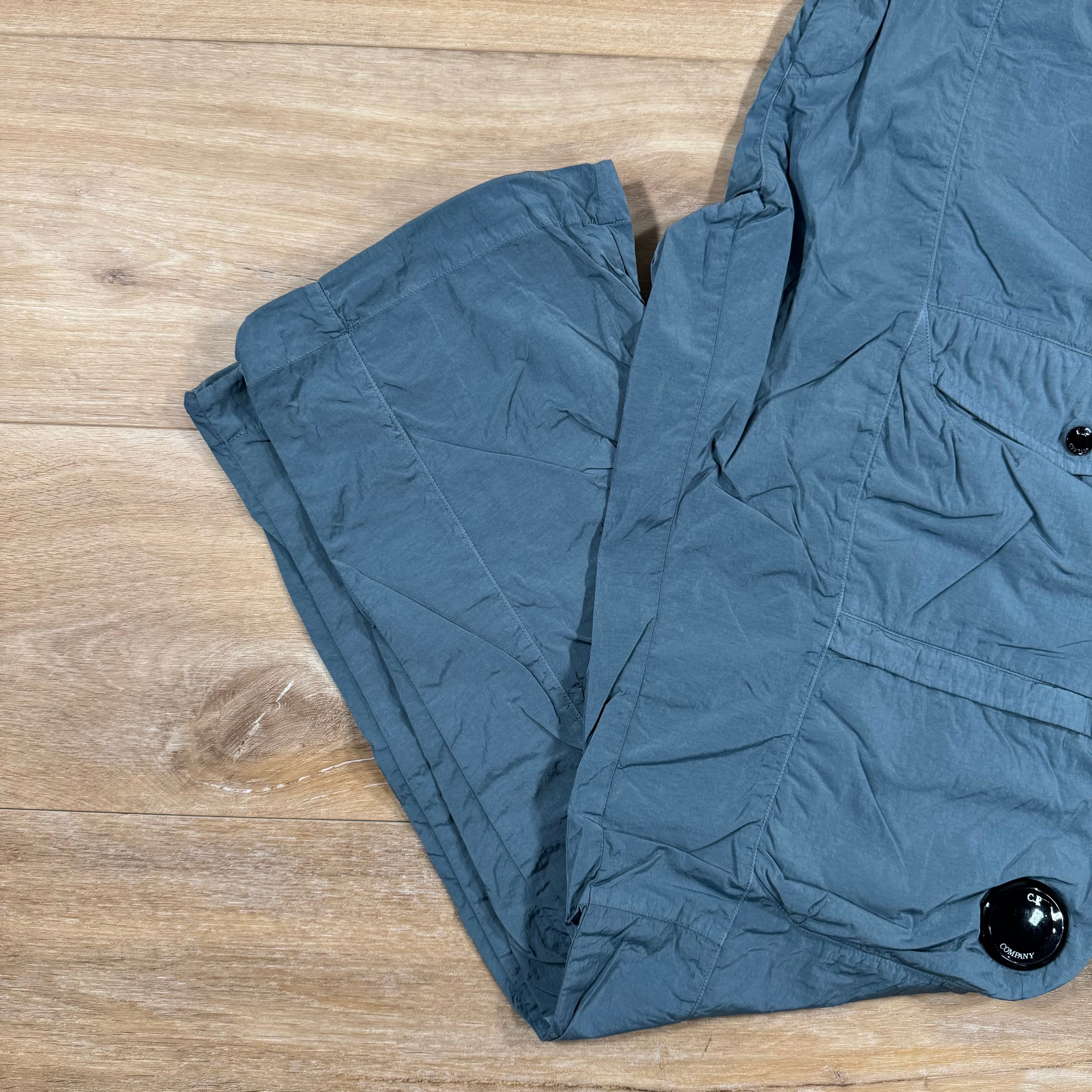 CP Company Chrome-R Cargo Lens Pants in Stormy Weather - Blue