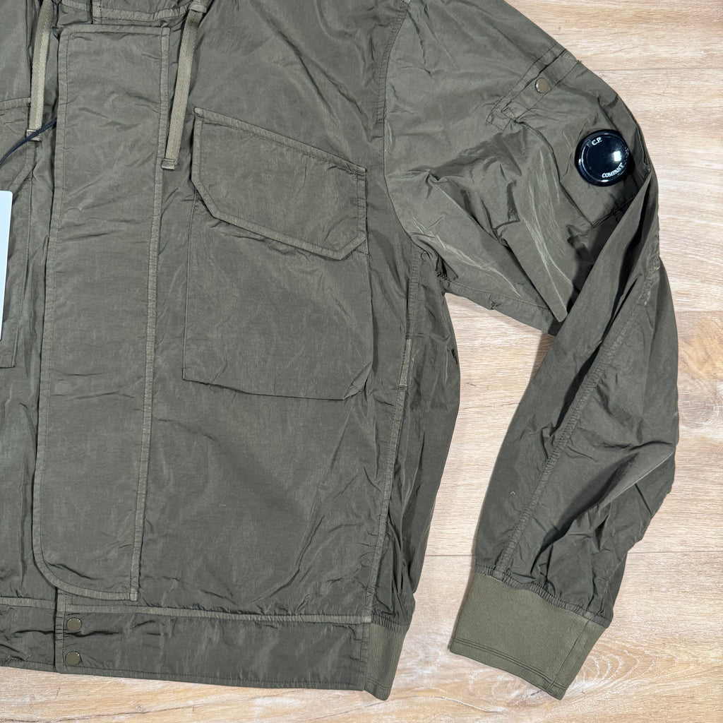 CP Company Chrome-R Hooded Lens Jacket in Ivy Green