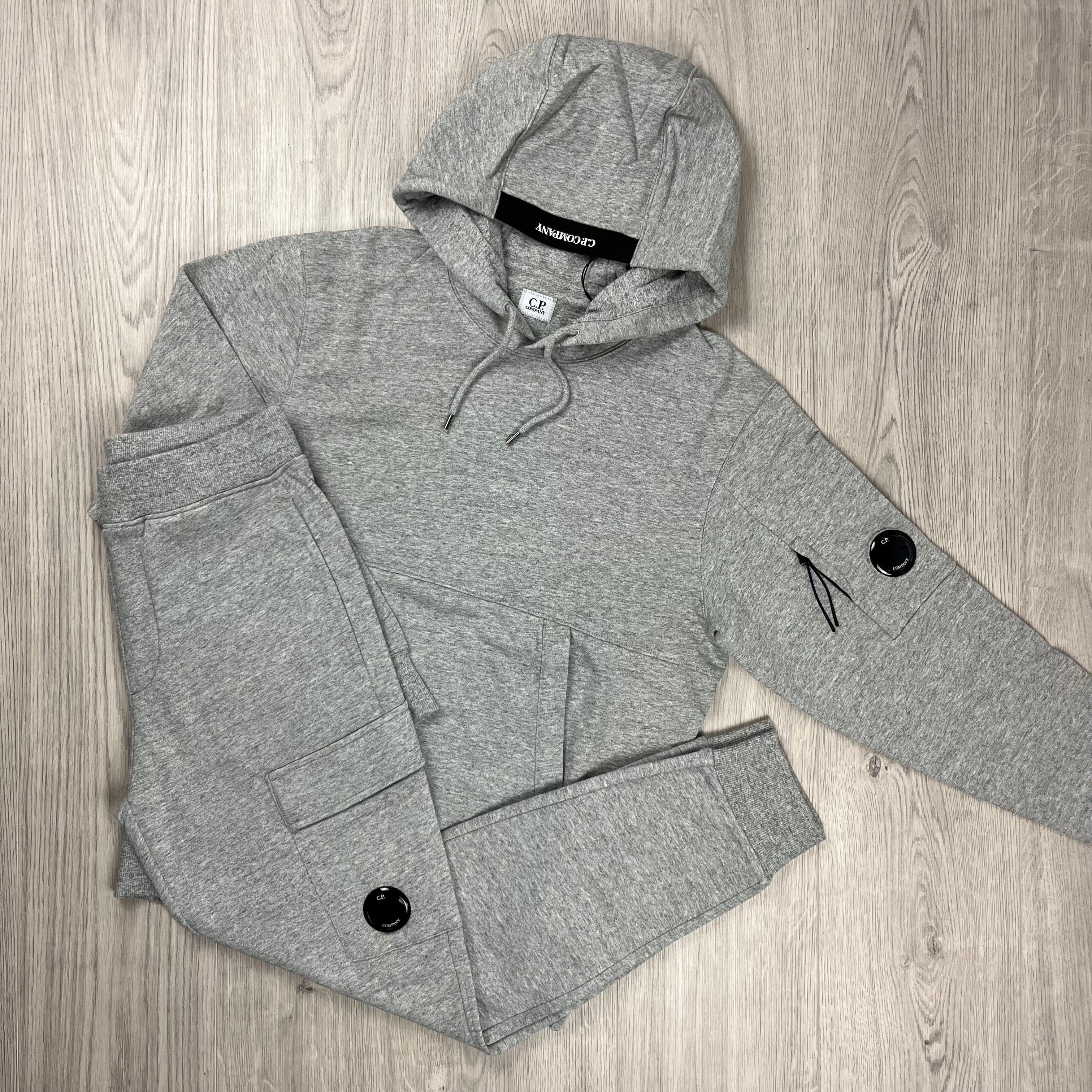 CP Company Raised Fleece Tracksuit - Grey