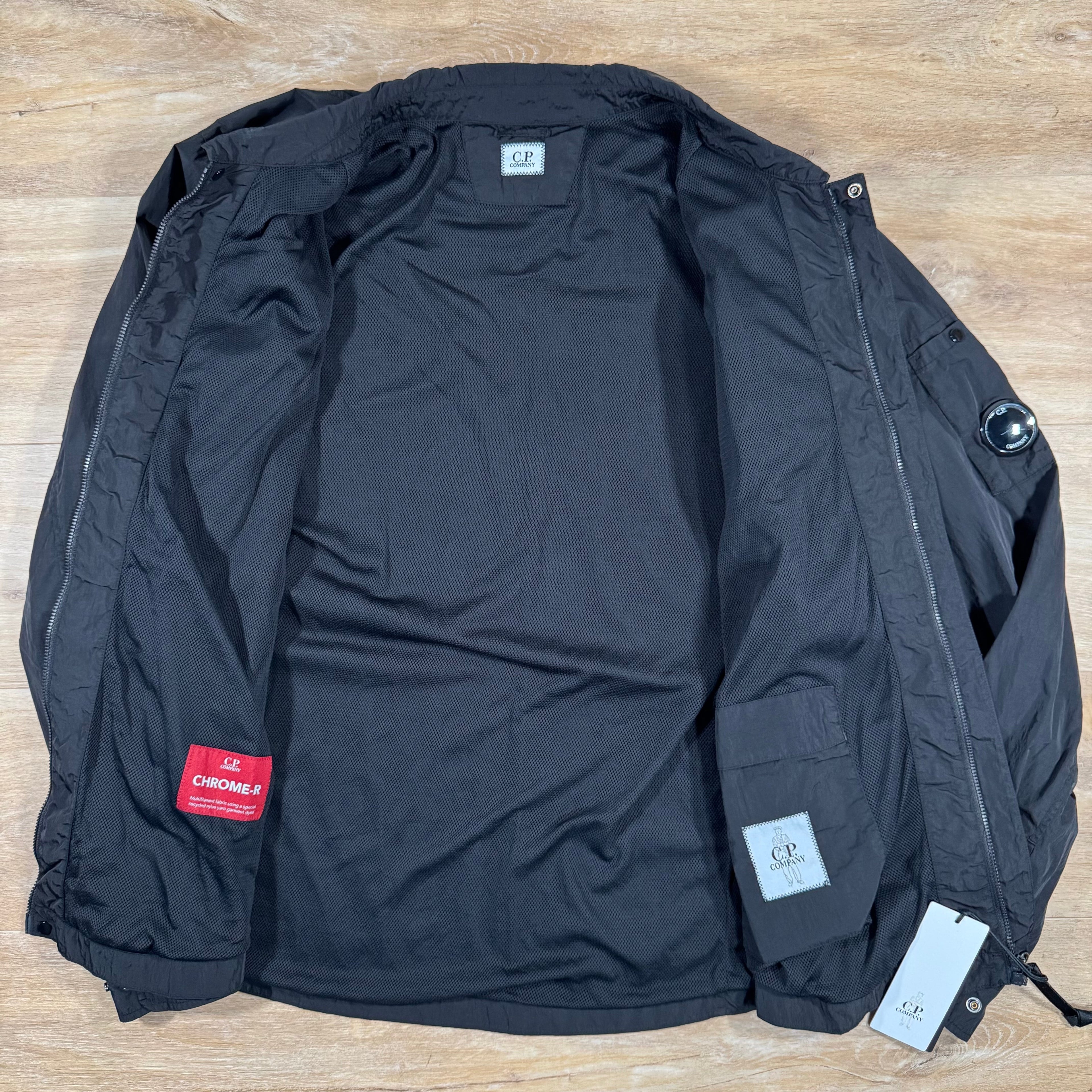 CP Company Chrome-R Lens Overshirt in Black