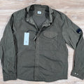 CP Company Chrome-R Lens Overshirt in Ivy Green