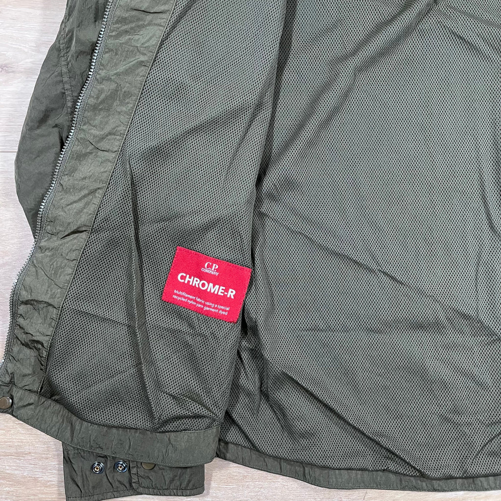 CP Company Chrome-R Lens Overshirt in Ivy Green