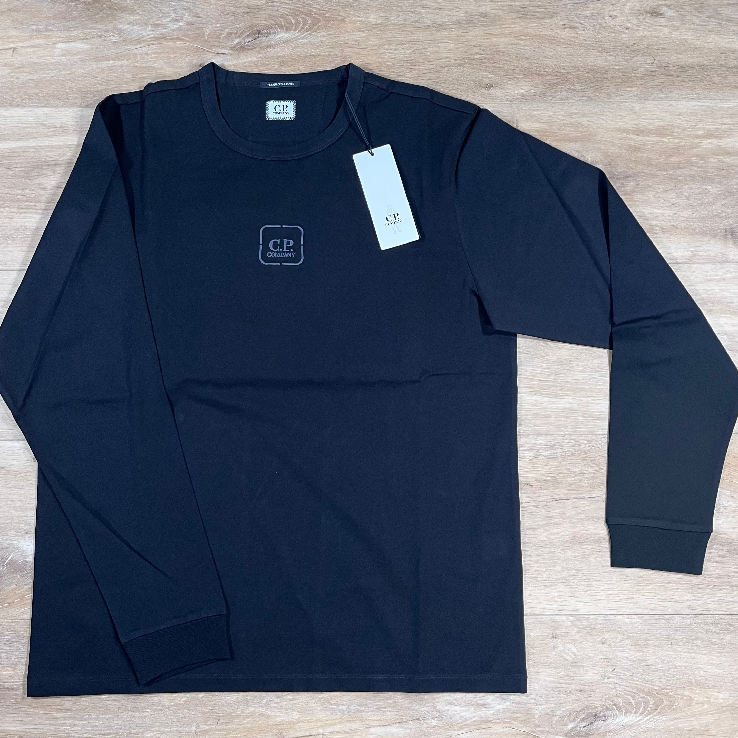 CP Company Metropolis Long Sleeved T-Shirt in Black