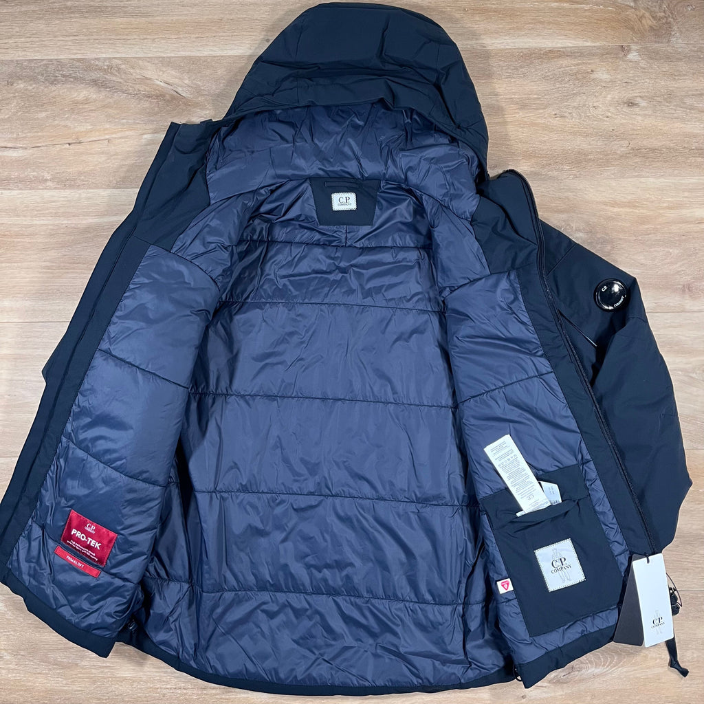 CP Company Pro-Tek Padded Lens Jacket in Navy