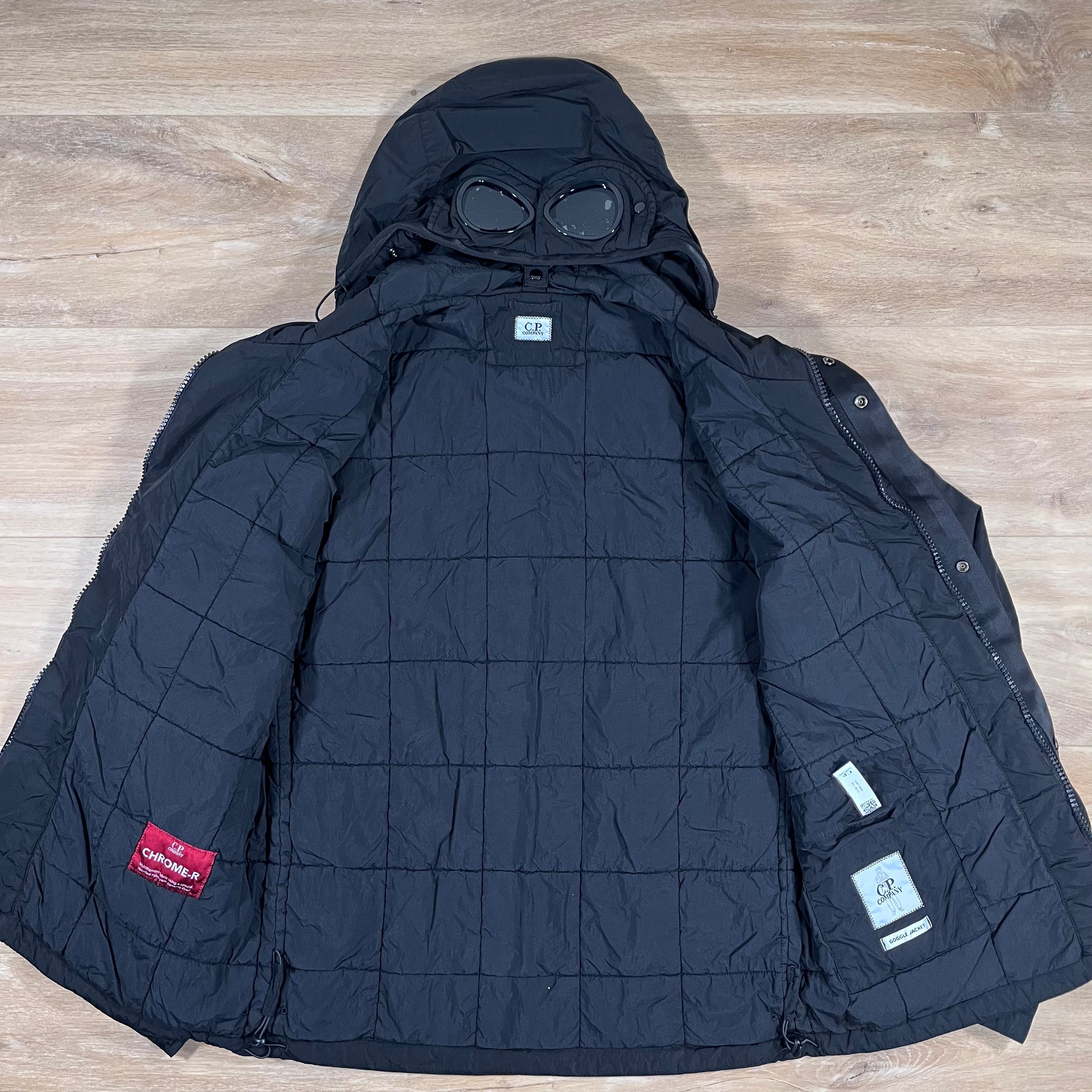 CP Company Chrome-R Goggle Jacket in Black