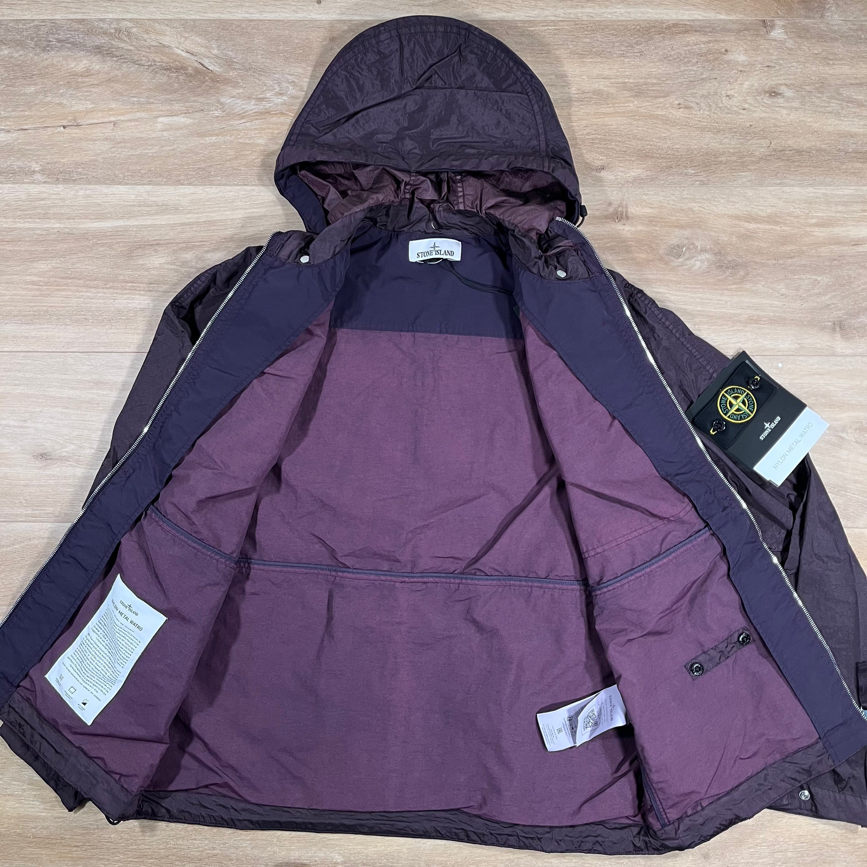 Stone Island Nylon Metal Watro-TC Convertible Jacket in Burgundy