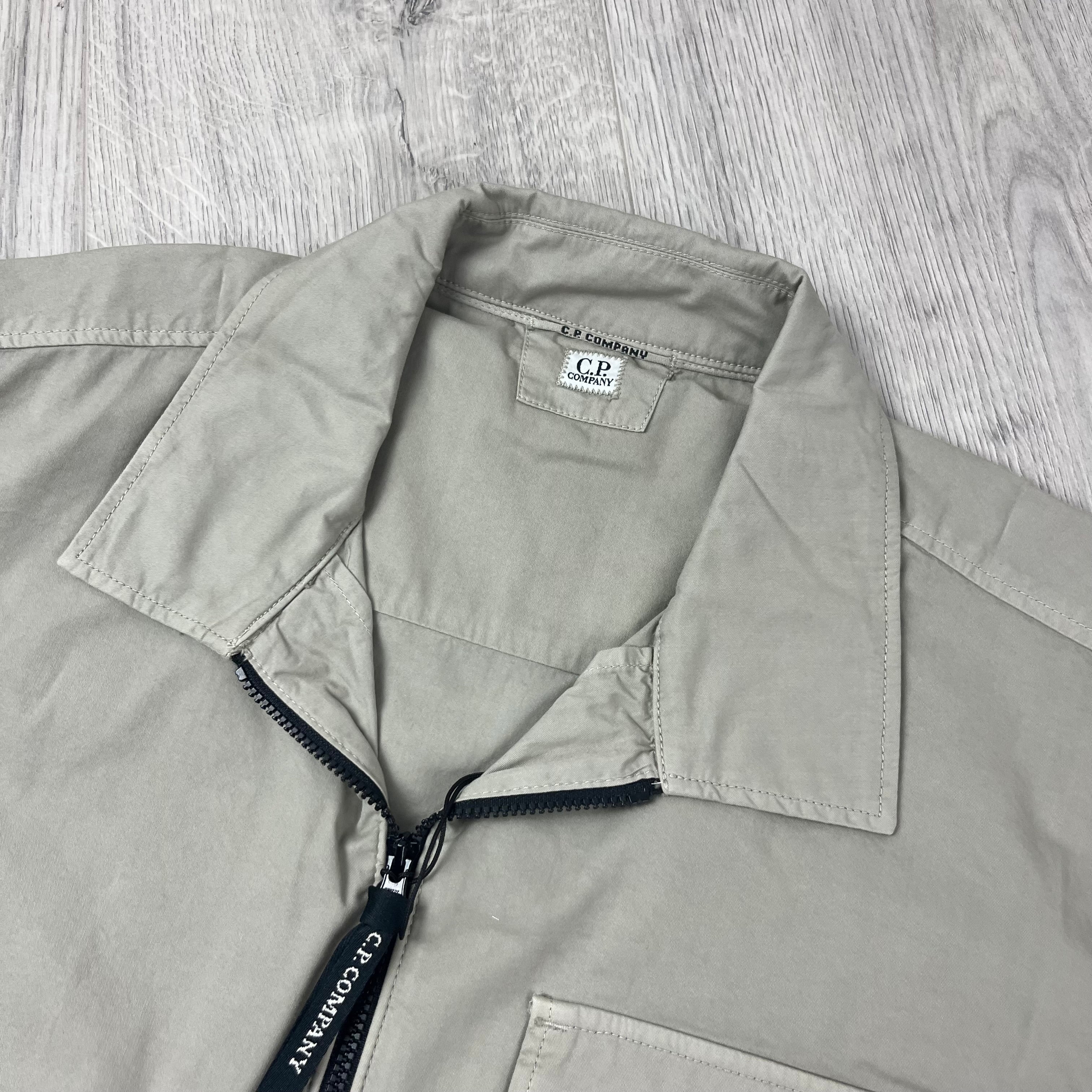 CP Company Zip Overshirt - Vintage Khaki