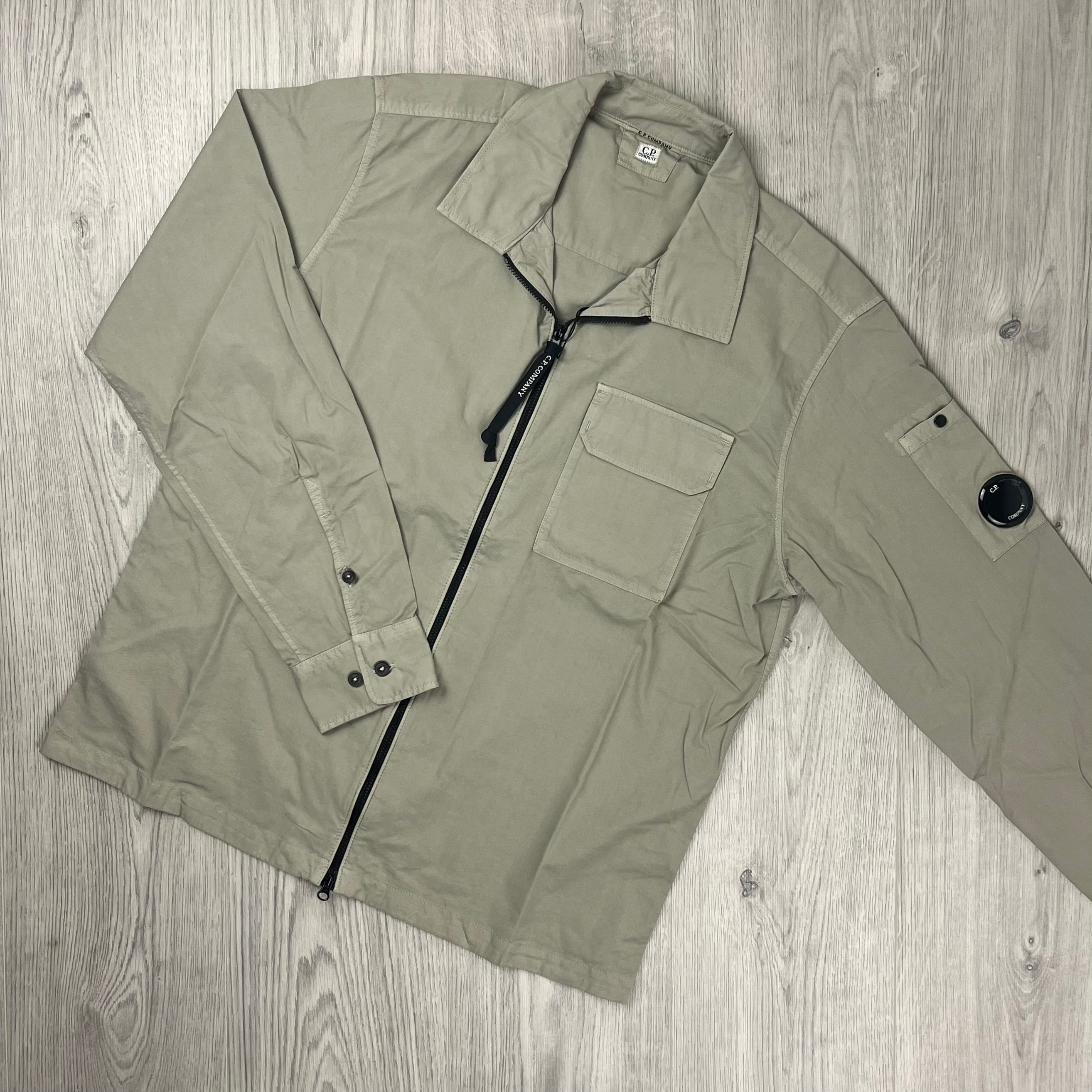 CP Company Zip Overshirt - Vintage Khaki