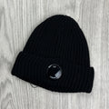 CP Company Lens Beanie - Black