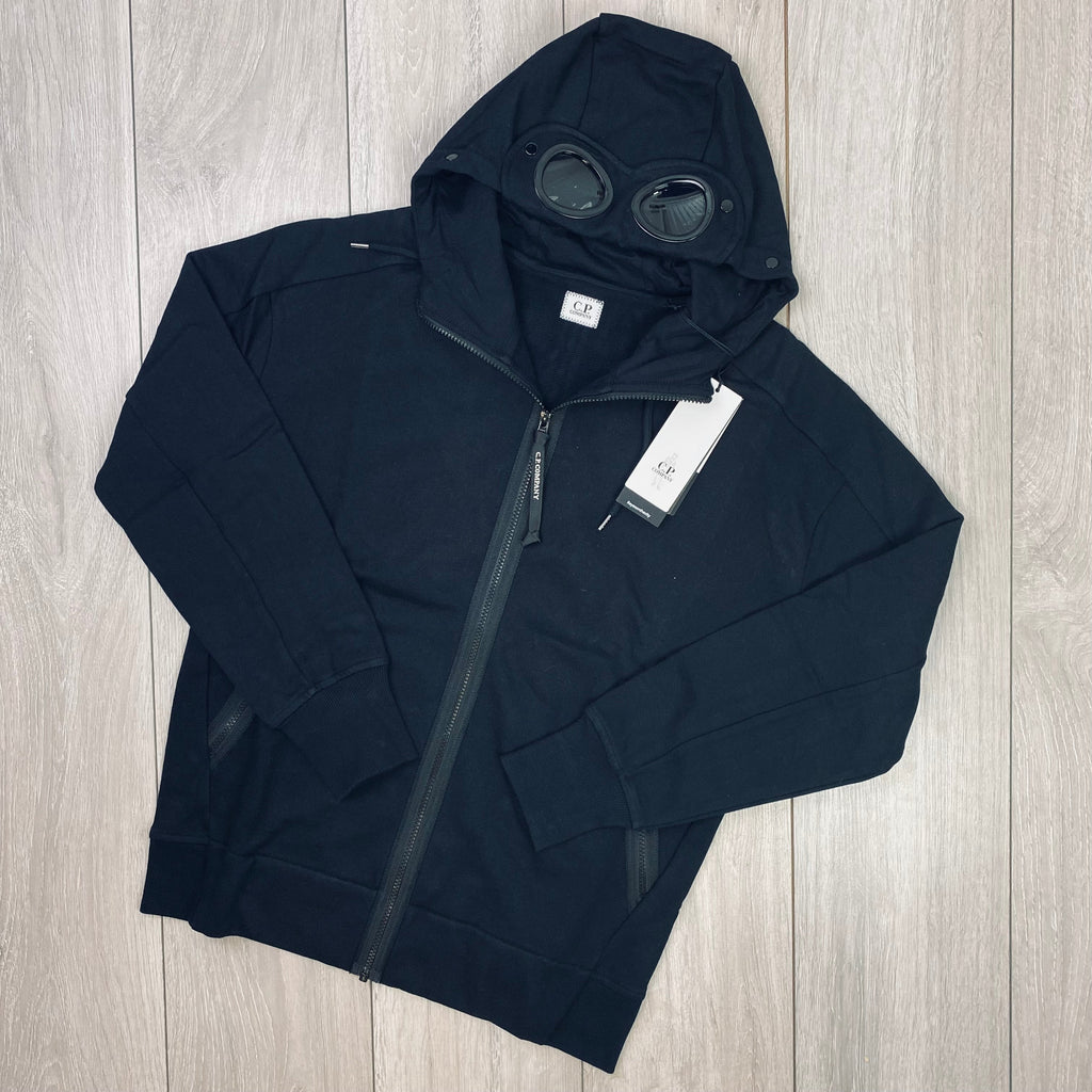 CP Company Raised Fleece Goggle Hoodie - Black