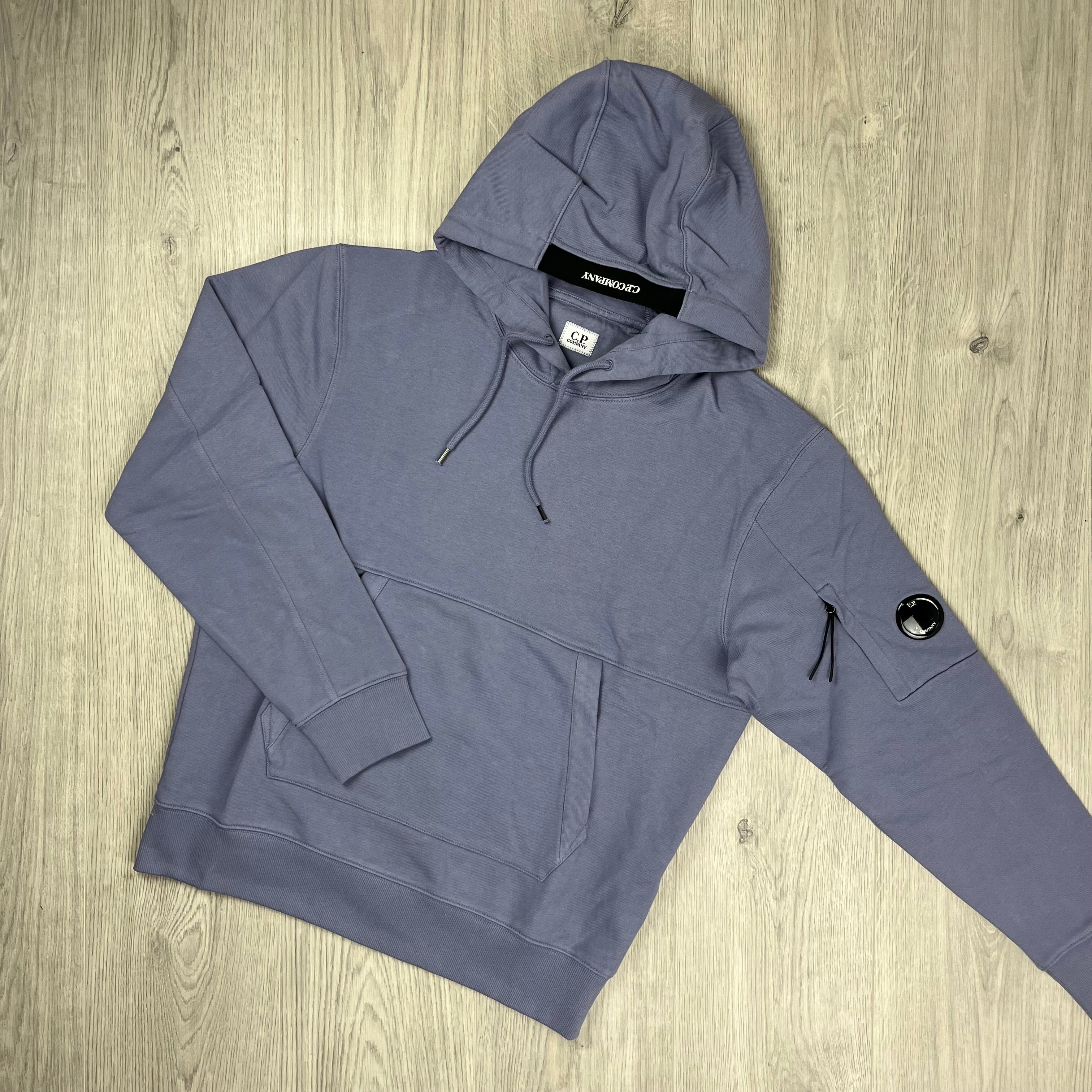 CP Company Raised Fleece Hoodie - Lavender Violet