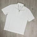 CP Company Zip Polo Shirt - White