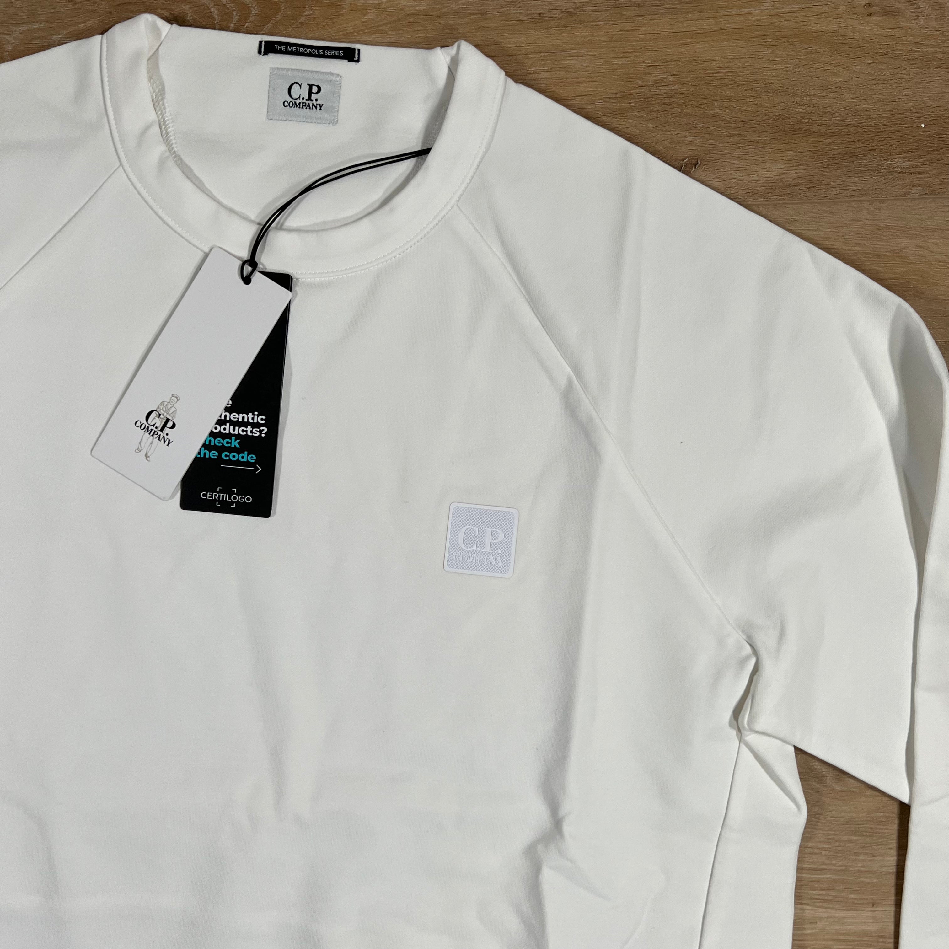 CP Company Metropolis Sweatshirt in White