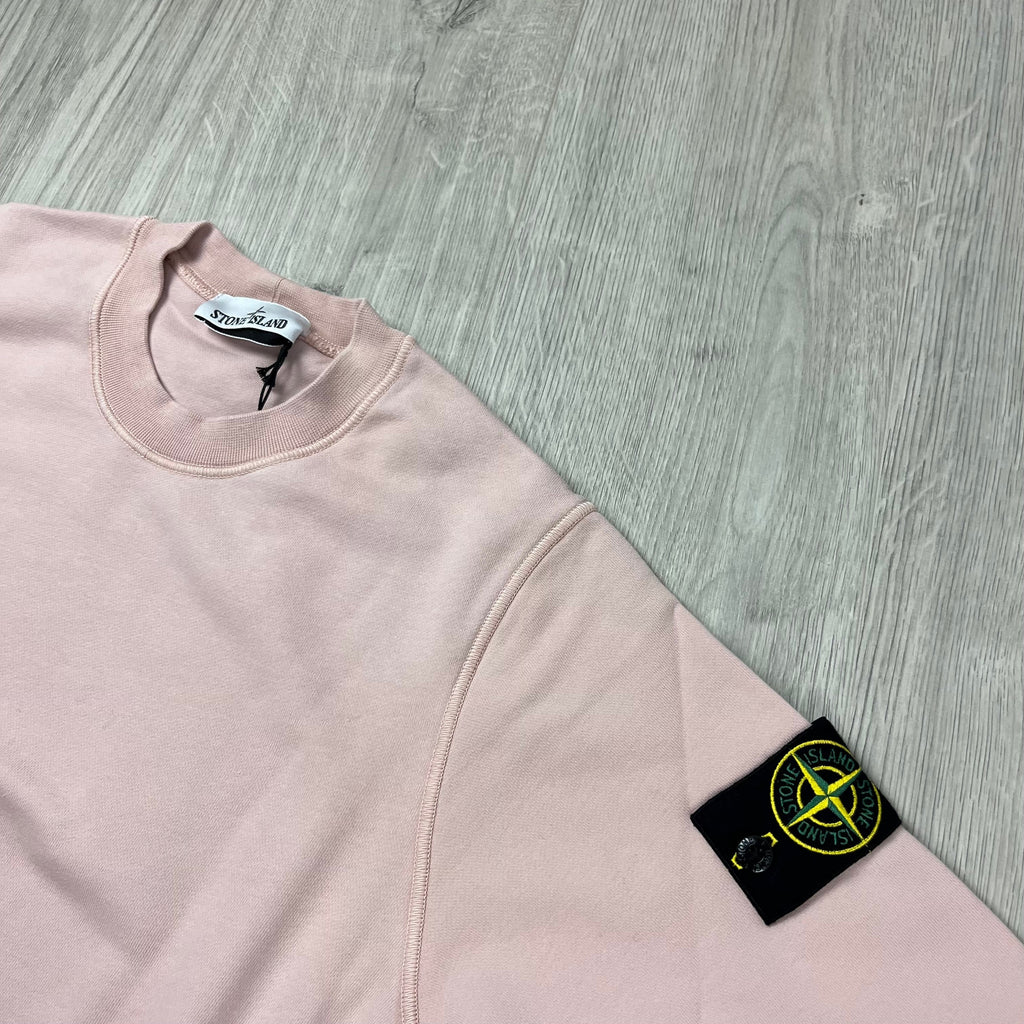 Stone Island Dyed Sweatshirt - Rose