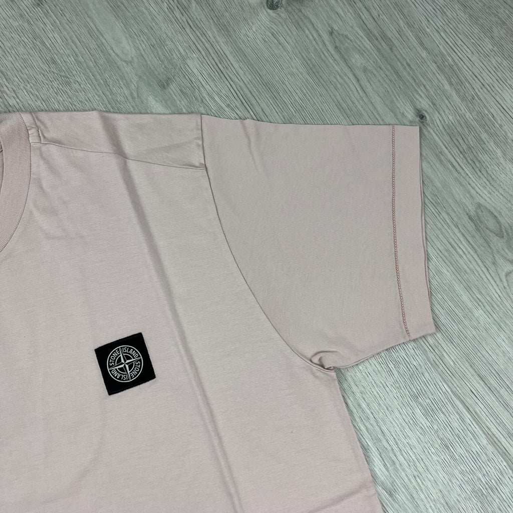 Stone Island Patch T-Shirt - Rose