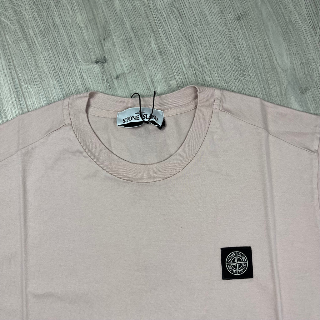Stone Island Patch T-Shirt - Rose