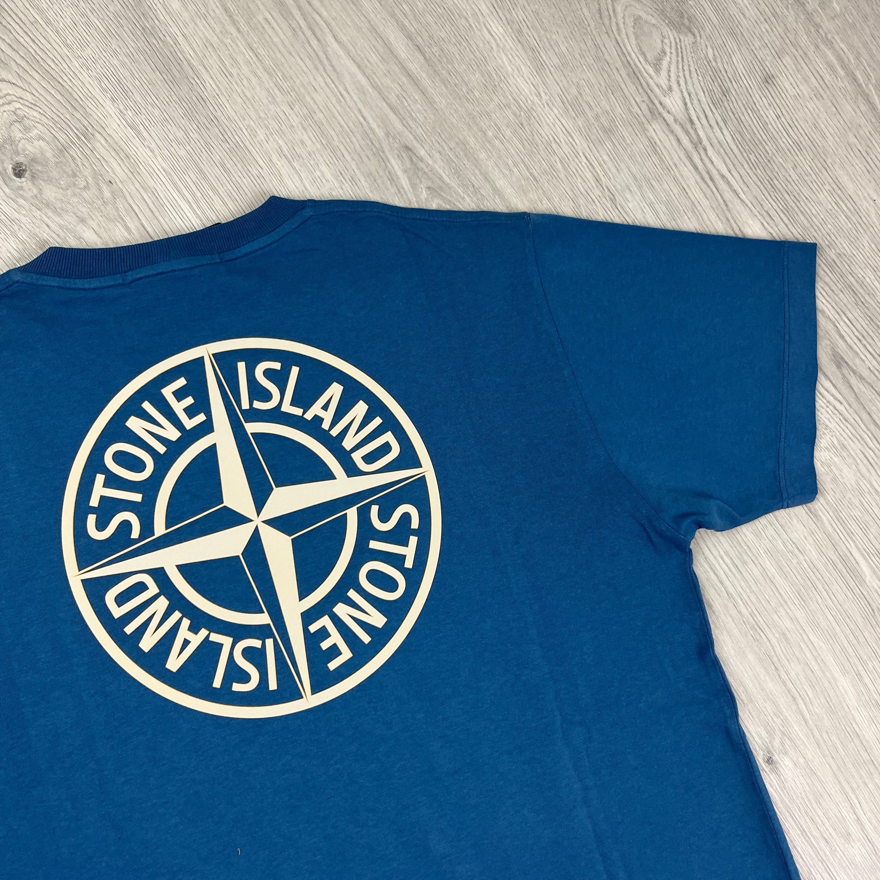 Stone Island Printed T-Shirt - Avio Blue