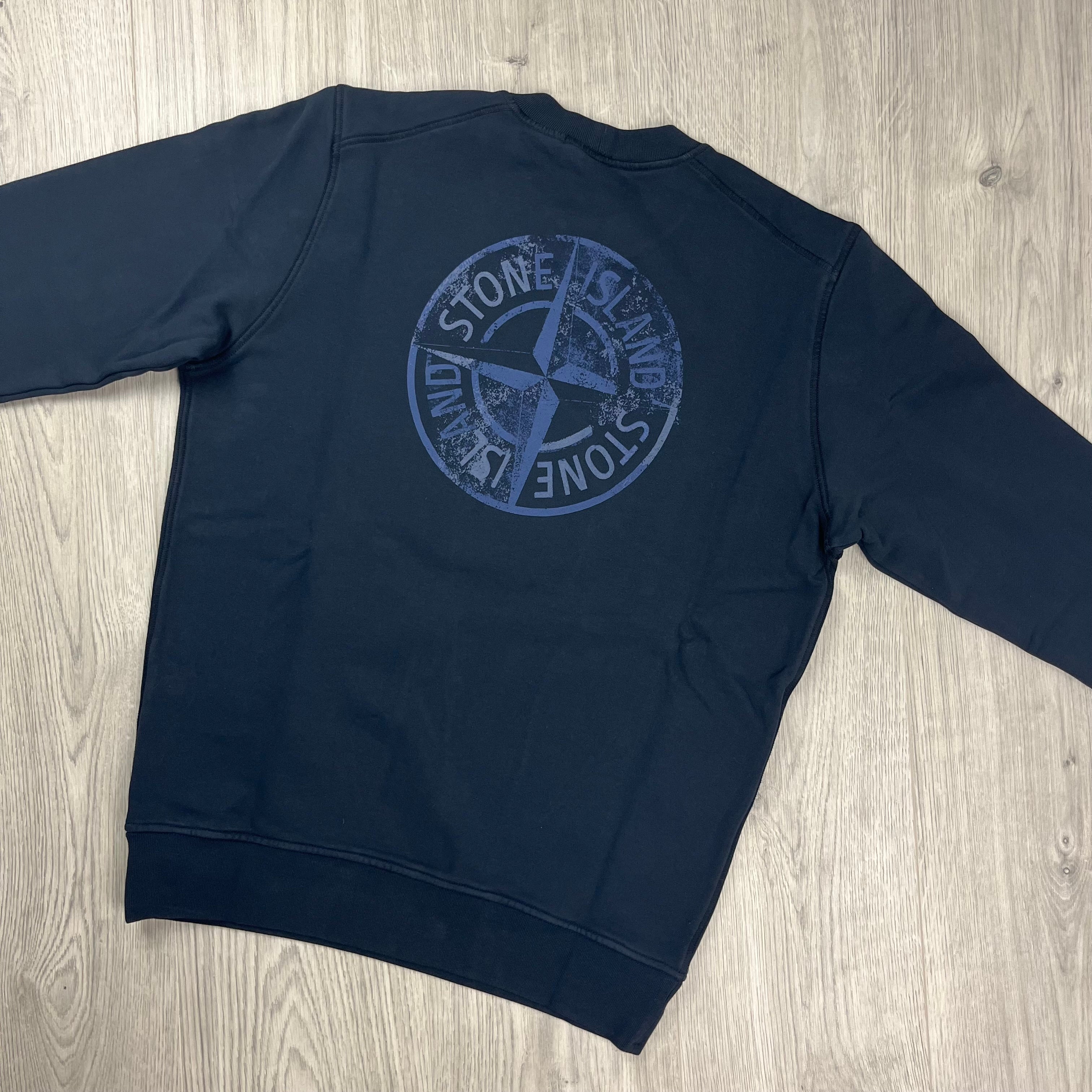 Stone Island Reflective Sweatshirt - Navy